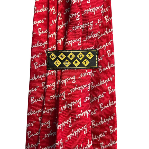 Ohio State Buckeyes Tie Bundle 2 pc Set Lot Classic Red Silk Maroon Necktie (15 - Picture 7 of 9